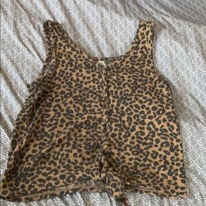 cheetah print tank top